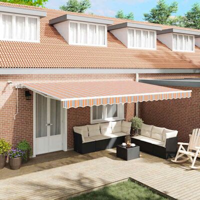 vidaXL Markisenstoff Mehrfarbig 500 x 300 x 165 cm Polyester vidaXL Markisenstoff Mehrfarbig 500 x 300 x 165 cm Polyester