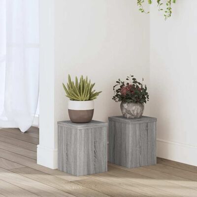 vidaXL Pflanzenständer 2 Stk. Grau Sonoma 15x15x20 cm Holzwerkstoff vidaXL Pflanzenständer 2 Stk. Grau Sonoma 15x15x20 cm Holzwerkstoff