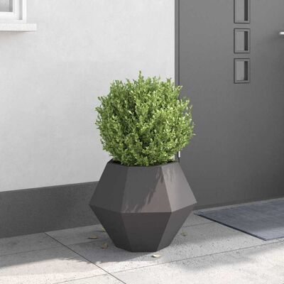 vidaXL Pflanzkübel Schwarz 50 x 50 x 40 cm Stahl vidaXL Pflanzkübel Schwarz 50 x 50 x 40 cm Stahl