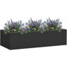 vidaXL Büro-Blumenkasten Anthrazit 90x40x23 cm Stahl