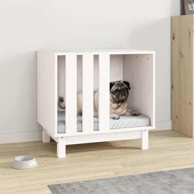 vidaXL Weiß 60x45x57 cm Kieferndog House - Hundehütte vidaXL Weiß 60x45x57 cm Kieferndog House - Hundehütte