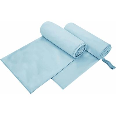 vidaXL Sporthandtücher 2 stk. Blau 200 x 100 cm vidaXL Sporthandtücher 2 stk. Blau 200 x 100 cm