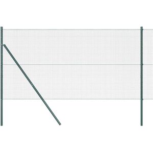 vidaXL Zaunset mit 13 grünen Pfosten 1,4x25 m Stahl vidaXL Zaunset mit 13 grünen Pfosten 1,4x25 m Stahl