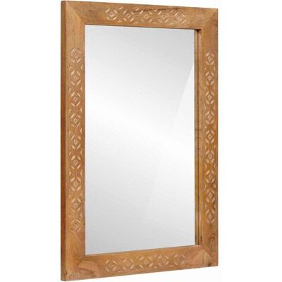 vidaXL Wandspiegel Rechtwinklig 70 x 50 cm Ingenieurholz und Glas vidaXL Wandspiegel Rechtwinklig 70 x 50 cm Ingenieurholz und Glas