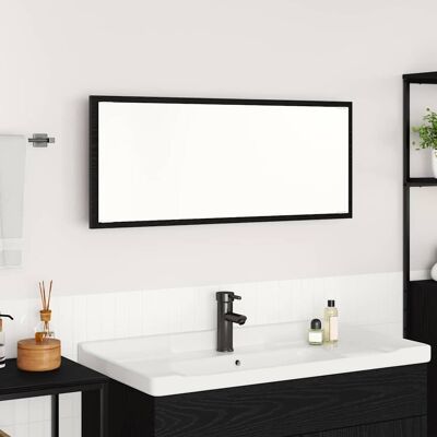 vidaXL Spiegel Schwarz Eichen-Optik 90 x 8,5 x 37 cm Holzwerkstoff vidaXL Spiegel Schwarz Eichen-Optik 90 x 8,5 x 37 cm Holzwerkstoff