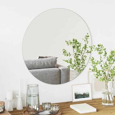 vidaXL Wandspiegel Rund Ø 70 cm Gehärtetes Glas vidaXL Wandspiegel Rund Ø 70 cm Gehärtetes Glas