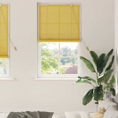 vidaXL Rollo Gelb 90 x 220 cm Bambus vidaXL Rollo Gelb 90 x 220 cm Bambus