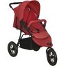 vidaXL Kinderwagen Rot Stahl