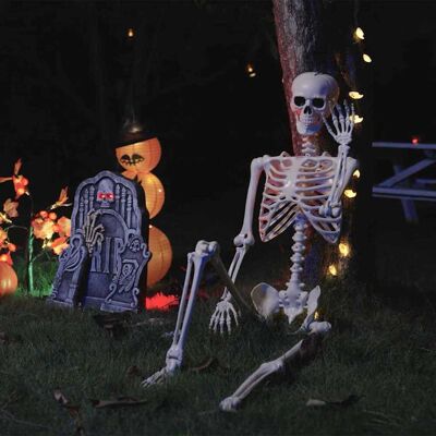 vidaXL Halloween Skelett 2 pcs Weiß 85 cm Polypropylen vidaXL Halloween Skelett 2 pcs Weiß 85 cm Polypropylen