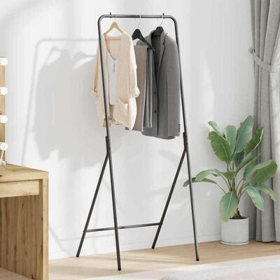 vidaXL Kleiderständer Schwarz 60 x 53 x 155 cm Stahl vidaXL Kleiderständer Schwarz 60 x 53 x 155 cm Stahl