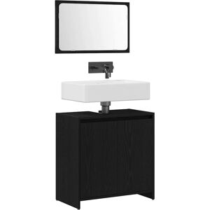 vidaXL Badezimmer-Schrank Schwarz - Modern, Kompakt, Langlebig vidaXL Badezimmer-Schrank Schwarz - Modern, Kompakt, Langlebig