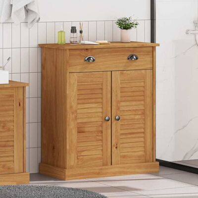 vidaXL Badezimmerschrank VIGO Braun und Honigbraun 68 x 34 x 80 cm vidaXL Badezimmerschrank VIGO Braun und Honigbraun 68 x 34 x 80 cm