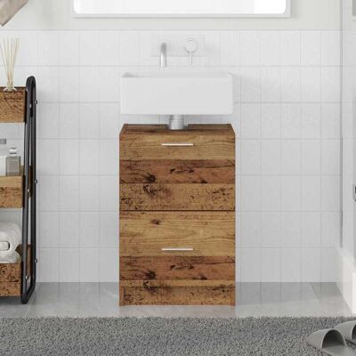 vidaXL Badezimmerschrank Altholz 40 x 37 x 59 cm Holzwerkstoff vidaXL Badezimmerschrank Altholz 40 x 37 x 59 cm Holzwerkstoff