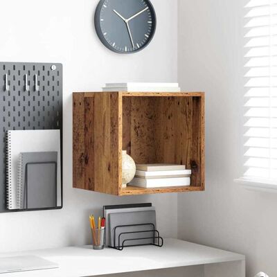 vidaXL Wandschrank Wandhalterung Altholz 37 x 37 x 37 cm Holzwerkstoff vidaXL Wandschrank Wandhalterung Altholz 37 x 37 x 37 cm Holzwerkstoff