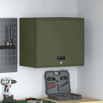 vidaXL Wandschrank für die Garage mit Gasdrucklift-Tür Olivgrün vidaXL Wandschrank für die Garage mit Gasdrucklift-Tür Olivgrün