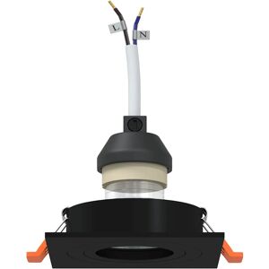 vidaXL 91x91 mm Schwarze Quadratische LED-Einbauleuchten - Beleuchtung vidaXL 91x91 mm Schwarze Quadratische LED-Einbauleuchten - Beleuchtung
