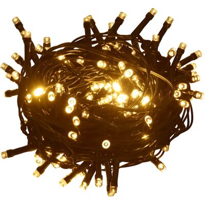 vidaXL Lichterkette mit 1000 LEDs 100 m 8 Lichteffekte IP44 Warmweiß vidaXL Lichterkette mit 1000 LEDs 100 m 8 Lichteffekte IP44 Warmweiß