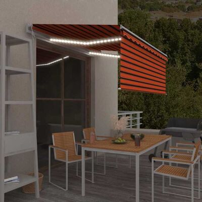 vidaXL Markise Automatisch mit Rollo LED Windsensor 3,5x2,5 m vidaXL Markise Automatisch mit Rollo LED Windsensor 3,5x2,5 m
