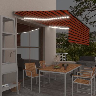 vidaXL Markise Automatisch mit Rollo LED Windsensor 4,5x3m vidaXL Markise Automatisch mit Rollo LED Windsensor 4,5x3m