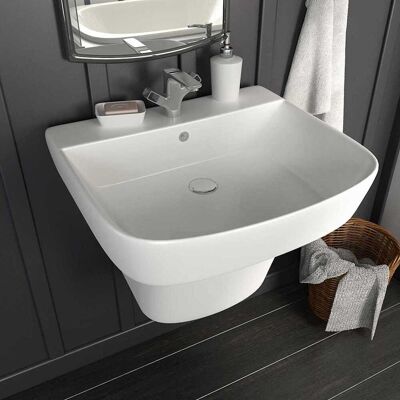 vidaXL Waschbecken Weiß 50 x 45 x 41 cm Glasierte Keramik vidaXL Waschbecken Weiß 50 x 45 x 41 cm Glasierte Keramik