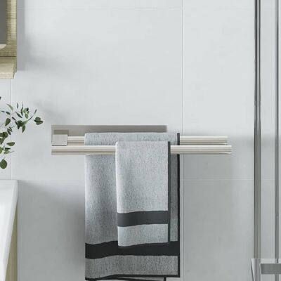 vidaXL Handtuchhalter Silber 40 x 9 x 4 cm Edelstahl vidaXL Handtuchhalter Silber 40 x 9 x 4 cm Edelstahl