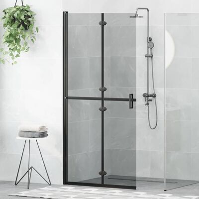 vidaXL Walk-In Duschwand Schwarz 90 x 6.5 x 190 cm vidaXL Walk-In Duschwand Schwarz 90 x 6.5 x 190 cm