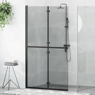 vidaXL Walk-In Duschwand Schwarz 110 x 6,5 x 190 cm vidaXL Walk-In Duschwand Schwarz 110 x 6,5 x 190 cm