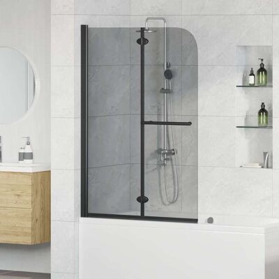 vidaXL Duschabtrennung Dunkel transparent 120 x 140 cm vidaXL Duschabtrennung Dunkel transparent 120 x 140 cm