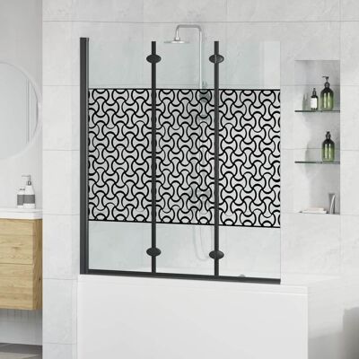 vidaXL Duschabtrennung Schwarz und Transparent 130 x 130 cm vidaXL Duschabtrennung Schwarz und Transparent 130 x 130 cm
