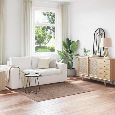 vidaXL Anti-Rutsch Shaggy Teppich Braun 120 x 170 cm PP vidaXL Anti-Rutsch Shaggy Teppich Braun 120 x 170 cm PP
