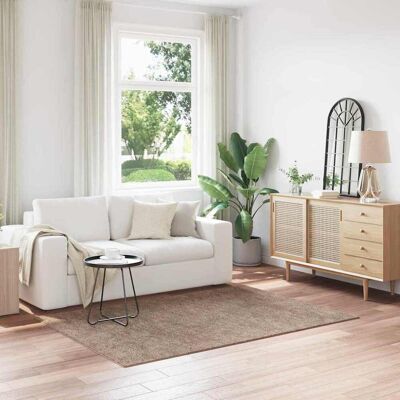 vidaXL Anti-Rutsch Shaggy Teppich Braun 140 x 200 cm PP vidaXL Anti-Rutsch Shaggy Teppich Braun 140 x 200 cm PP