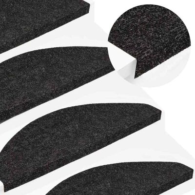 vidaXL Stufenmatten Selbstklebend 20 Stk. Schwarz 56x17x3 cm vidaXL Stufenmatten Selbstklebend 20 Stk. Schwarz 56x17x3 cm