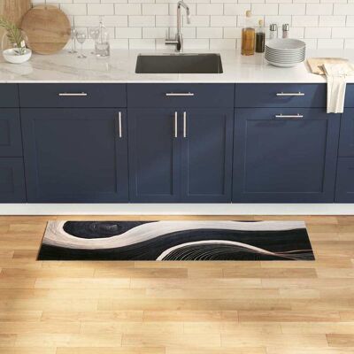 vidaXL Küchen Teppich Schwarz 150 x 45 cm Samt vidaXL Küchen Teppich Schwarz 150 x 45 cm Samt