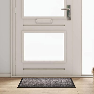 vidaXL Fußmatte Hellgrau 80 x 60 x 1,2 cm Teddystoff vidaXL Fußmatte Hellgrau 80 x 60 x 1,2 cm Teddystoff