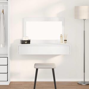 vidaXL Weiß Holz 100 x 40 x 70 cm Spiegel Schminktisch - Make-up Tisch vidaXL Weiß Holz 100 x 40 x 70 cm Spiegel Schminktisch - Make-up Tisch