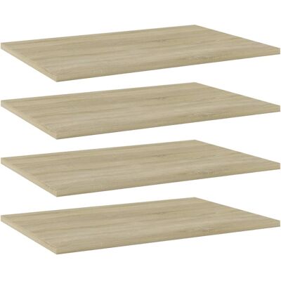 vidaXL Bücherregal-Bretter 4 Stk. Sonoma-Eiche 60x40x1,5 cm vidaXL Bücherregal-Bretter 4 Stk. Sonoma-Eiche 60x40x1,5 cm