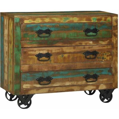 vidaXL Sideboard Braun 80 x 30 x 65 cm Massives upgecyceltes Holz vidaXL Sideboard Braun 80 x 30 x 65 cm Massives upgecyceltes Holz