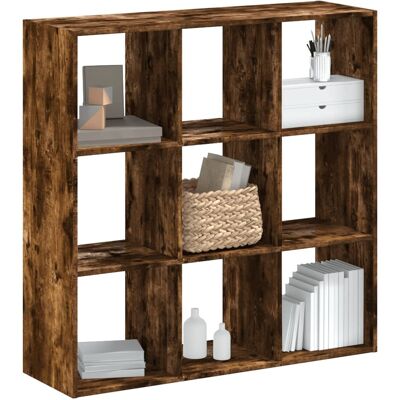 vidaXL Bücherregal Räuchereiche 102x32x102 cm Holzwerkstoff vidaXL Bücherregal Räuchereiche 102x32x102 cm Holzwerkstoff