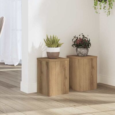 vidaXL Pflanzenständer 2 Stk. Artisan-Eiche 20x20x30 cm Holzwerkstoff vidaXL Pflanzenständer 2 Stk. Artisan-Eiche 20x20x30 cm Holzwerkstoff