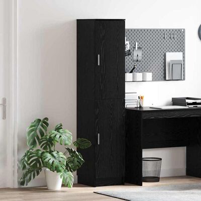 vidaXL Highboard Schwarz Eichen-Optik 35 x 39 x 168 cm vidaXL Highboard Schwarz Eichen-Optik 35 x 39 x 168 cm