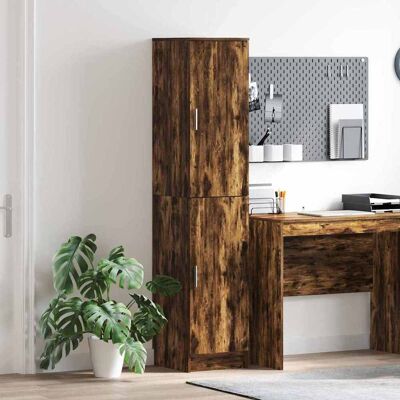 vidaXL Highboard Geräucherte Eiche 35 x 39 x 168 cm vidaXL Highboard Geräucherte Eiche 35 x 39 x 168 cm