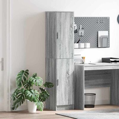 vidaXL Highboard Graues Sonoma 35 x 39 x 168 cm vidaXL Highboard Graues Sonoma 35 x 39 x 168 cm