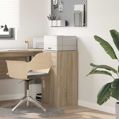 vidaXL Sideboard mit Schubladen Sonoma-Eiche 38 x 34 x 75 cm vidaXL Sideboard mit Schubladen Sonoma-Eiche 38 x 34 x 75 cm