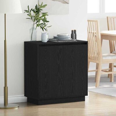 vidaXL Sideboard Schwarz Eichen-Optik 71 x 34,5 x 75 cm Holzwerkstoff vidaXL Sideboard Schwarz Eichen-Optik 71 x 34,5 x 75 cm Holzwerkstoff