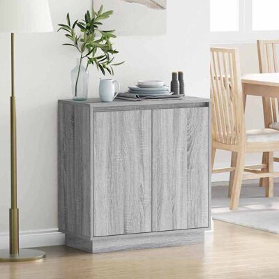 vidaXL LED-Sideboard für Graues Sonoma 71 x 34,5 x 75 cm vidaXL LED-Sideboard für Graues Sonoma 71 x 34,5 x 75 cm