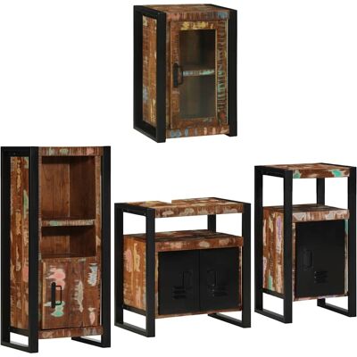 vidaXL Badezimmermöbel-Set 4 stk. Mehrfarbig 55 x 35 x 60 cm vidaXL Badezimmermöbel-Set 4 stk. Mehrfarbig 55 x 35 x 60 cm