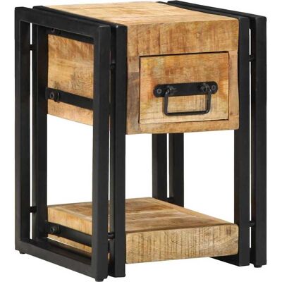 vidaXL Nachttisch Mango Holz Braun - Nachttisch vidaXL Nachttisch Mango Holz Braun - Nachttisch