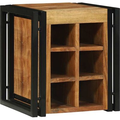 vidaXL Weinregal Braun und Schwarz 35 x 35 x 39 cm Massivholz Akazie vidaXL Weinregal Braun und Schwarz 35 x 35 x 39 cm Massivholz Akazie