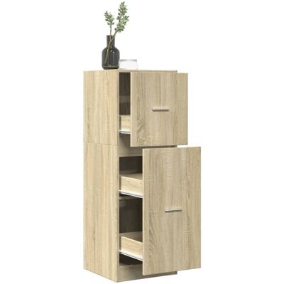 vidaXL Sonoma Eichen Aufbewahrungsschrank - 40x41x118 cm - Spanplatte vidaXL Sonoma Eichen Aufbewahrungsschrank - 40x41x118 cm - Spanplatte