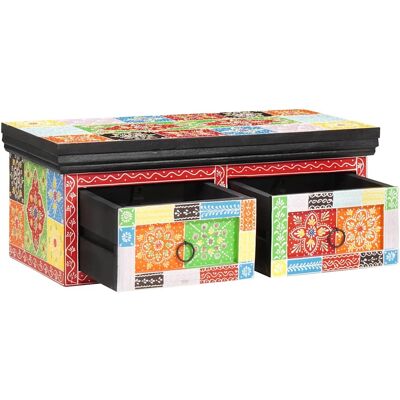 vidaXL TV-Schränk Mehrfarbig 60 x 30 x 24 cm Massivholz Mango vidaXL TV-Schränk Mehrfarbig 60 x 30 x 24 cm Massivholz Mango